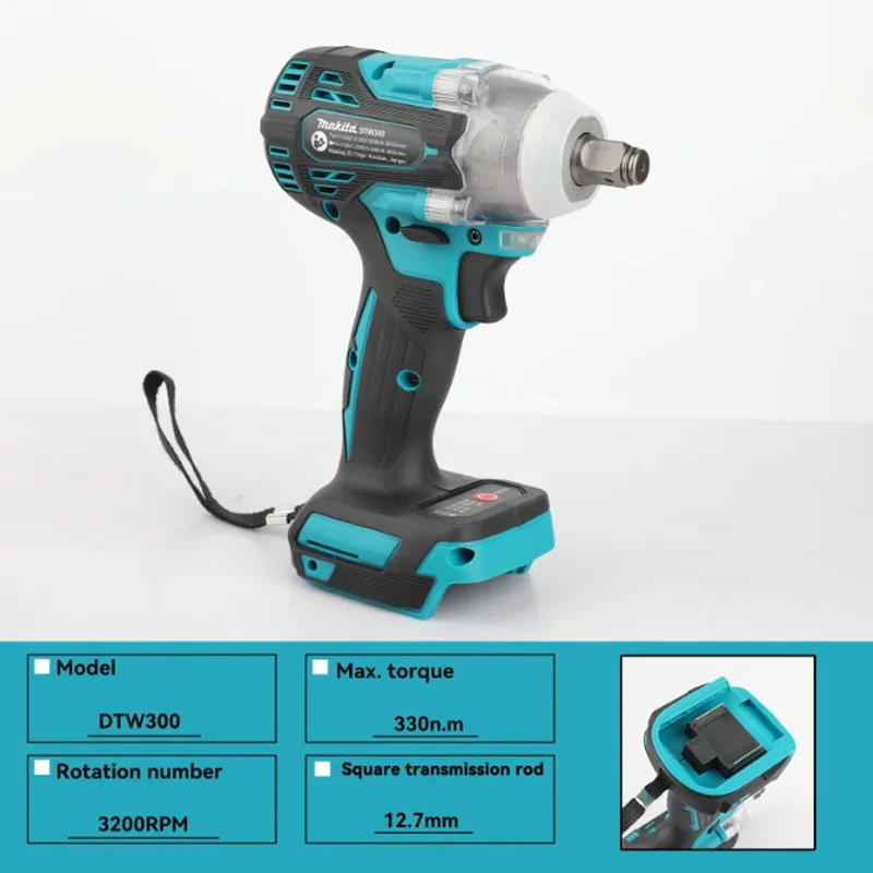 Makita DTW300 18V LXT, Kunci I - Makita Drill Dtw300 ulasan dan harga